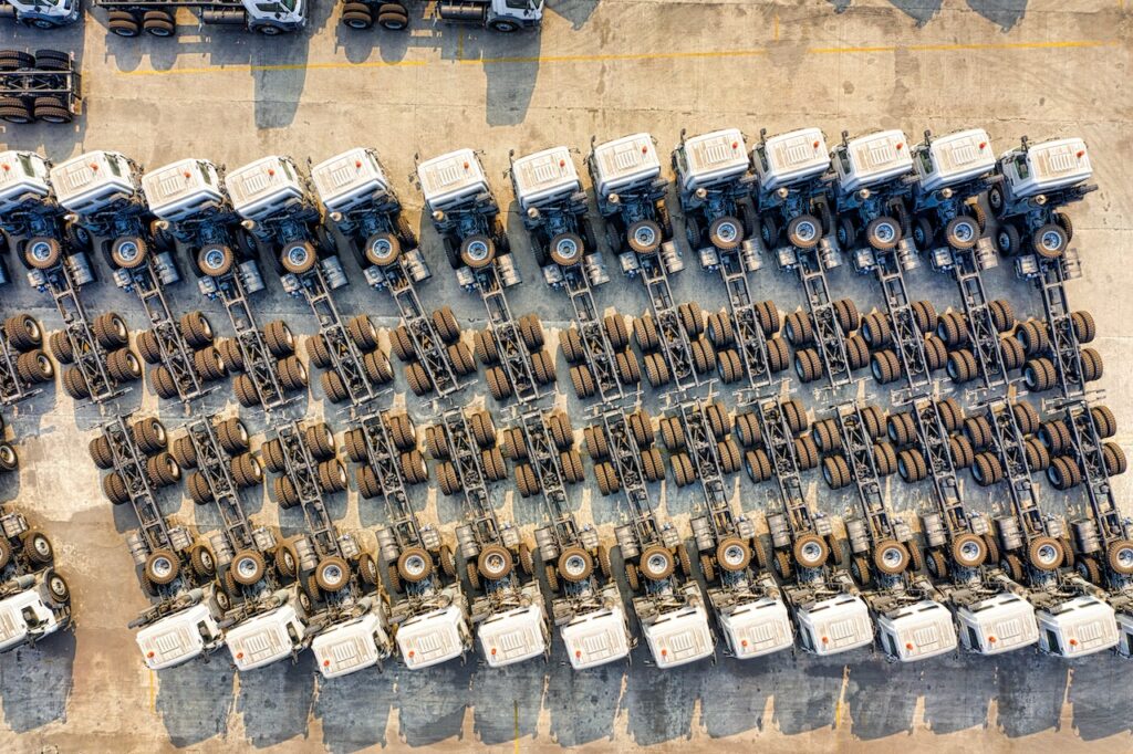fleet of trucks