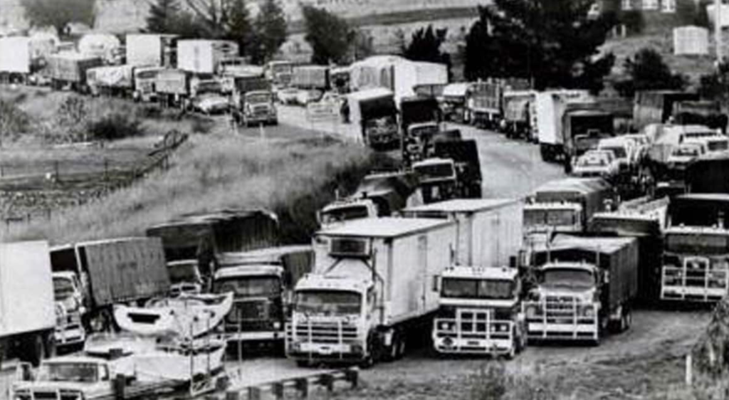 Razorback Blockade in Australian Trucking History