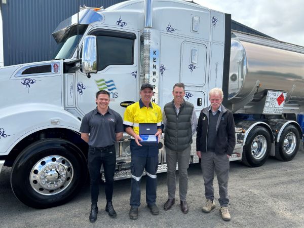 Ross Jarred of Evans Petroleum received the Driver Salute Award in June 2024